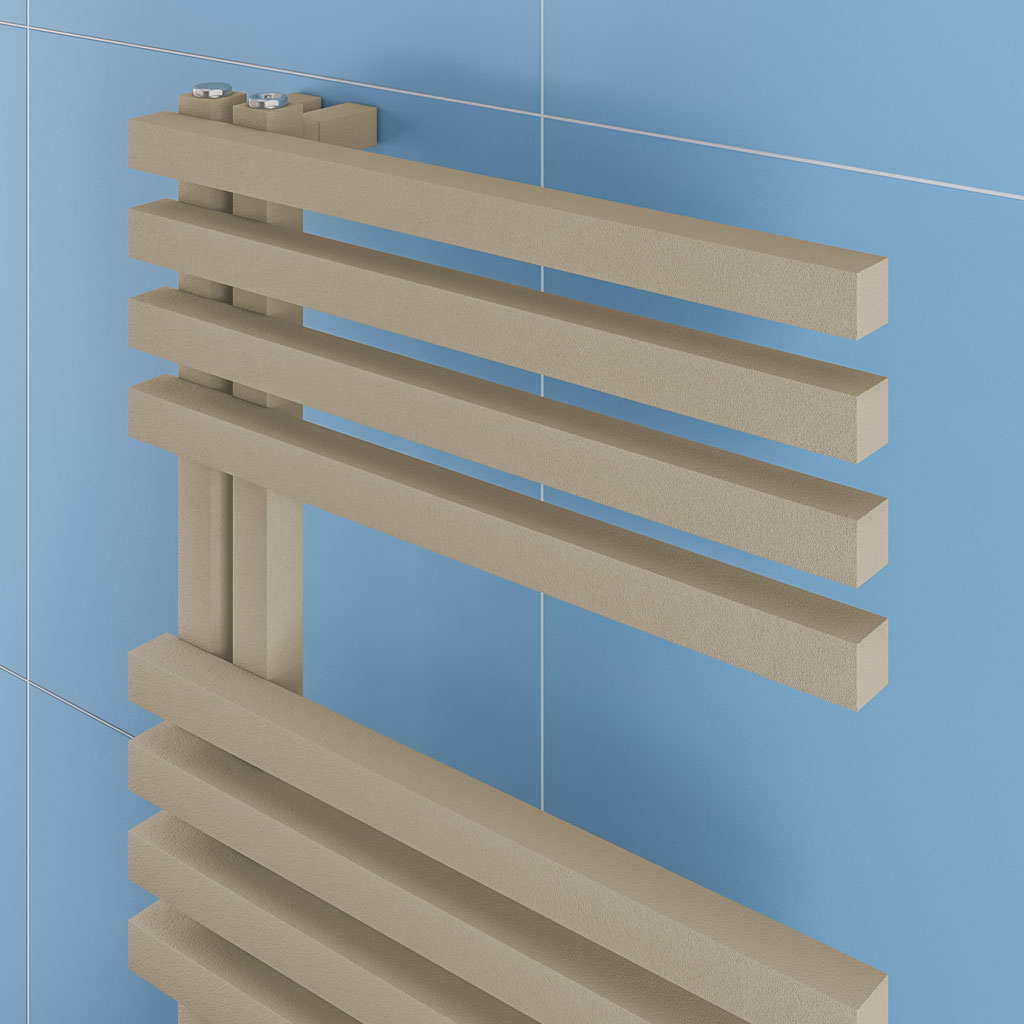 Reinbach 800 x 600mm Towel Rail Matt Cappuccino