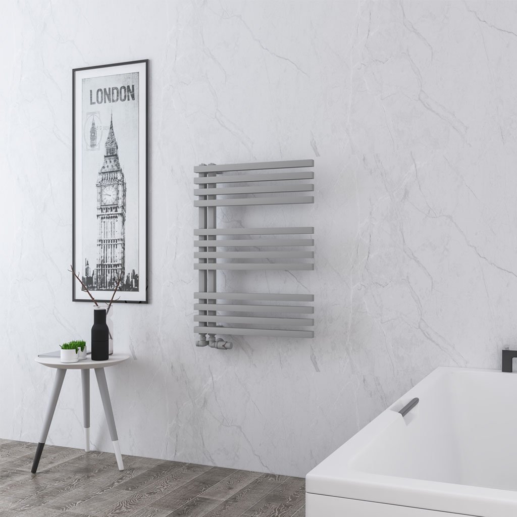 Reinbach 800 x 600mm Towel Rail Matt Grey