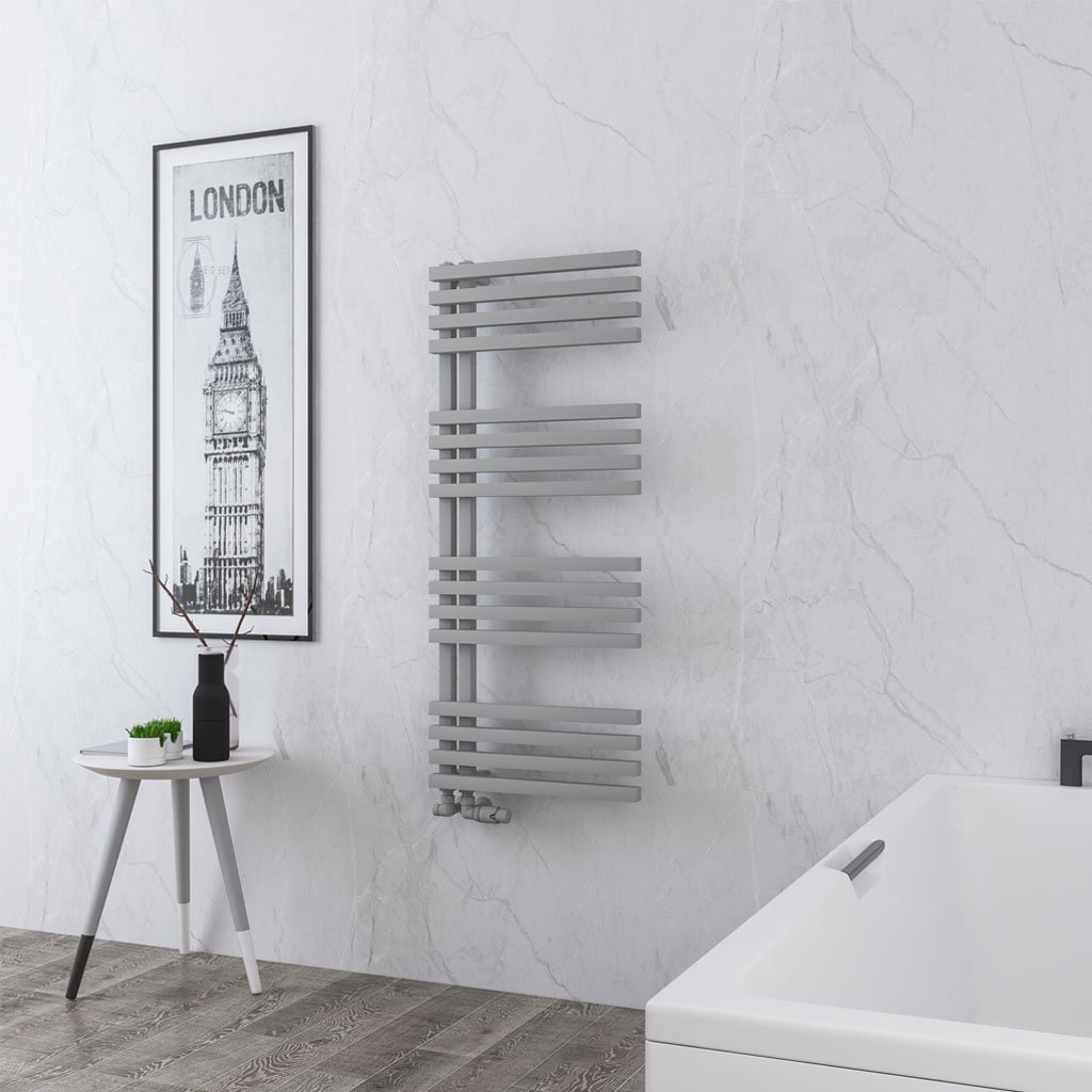 Reinbach 1200 x 500mm Towel Rail Matt Grey