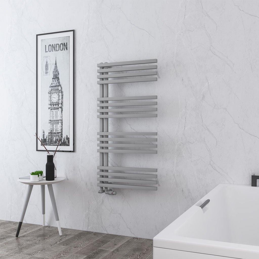 Reinbach 1200 x 600mm Towel Rail Matt Grey