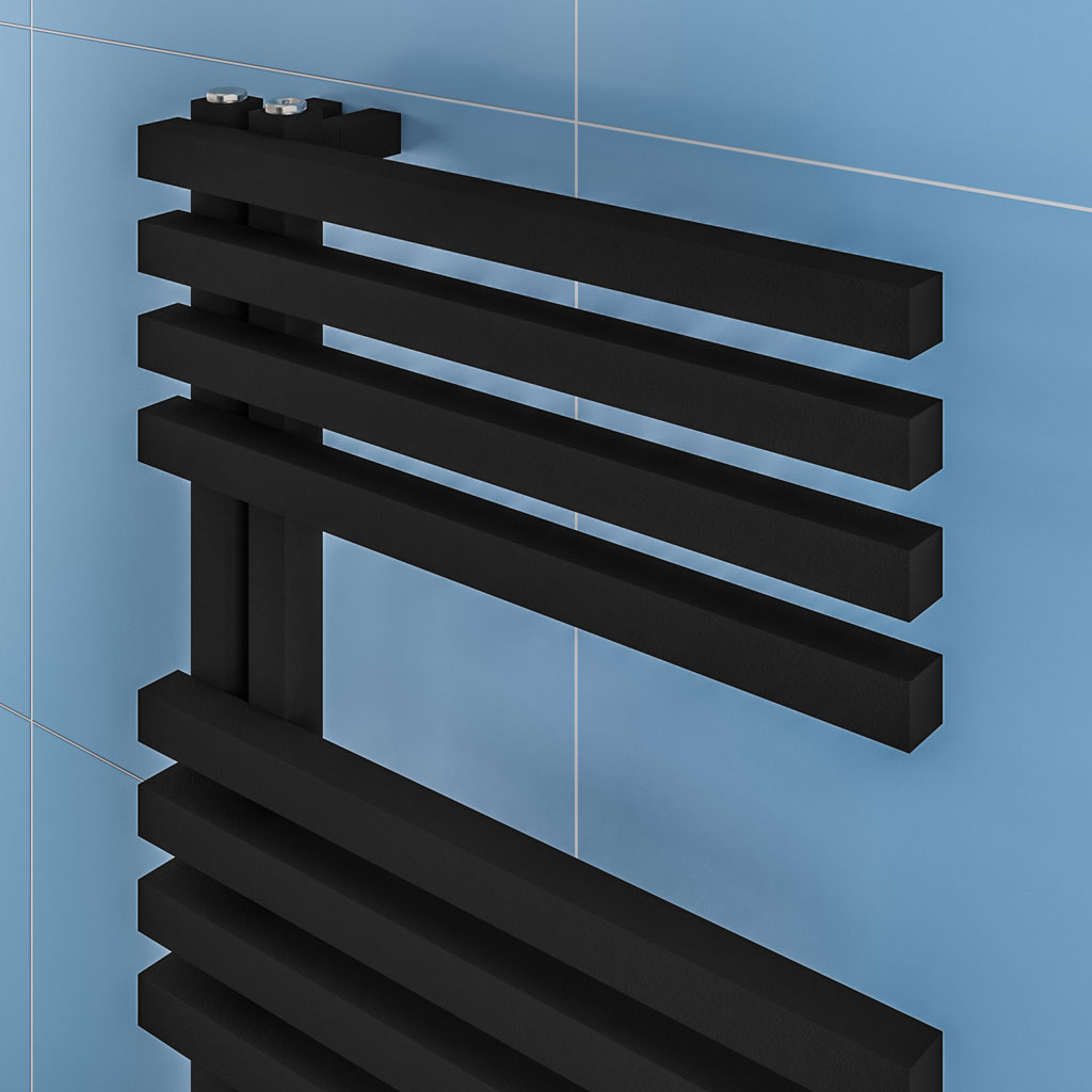 Reinbach 1800 x 600mm Towel Rail Matt Black