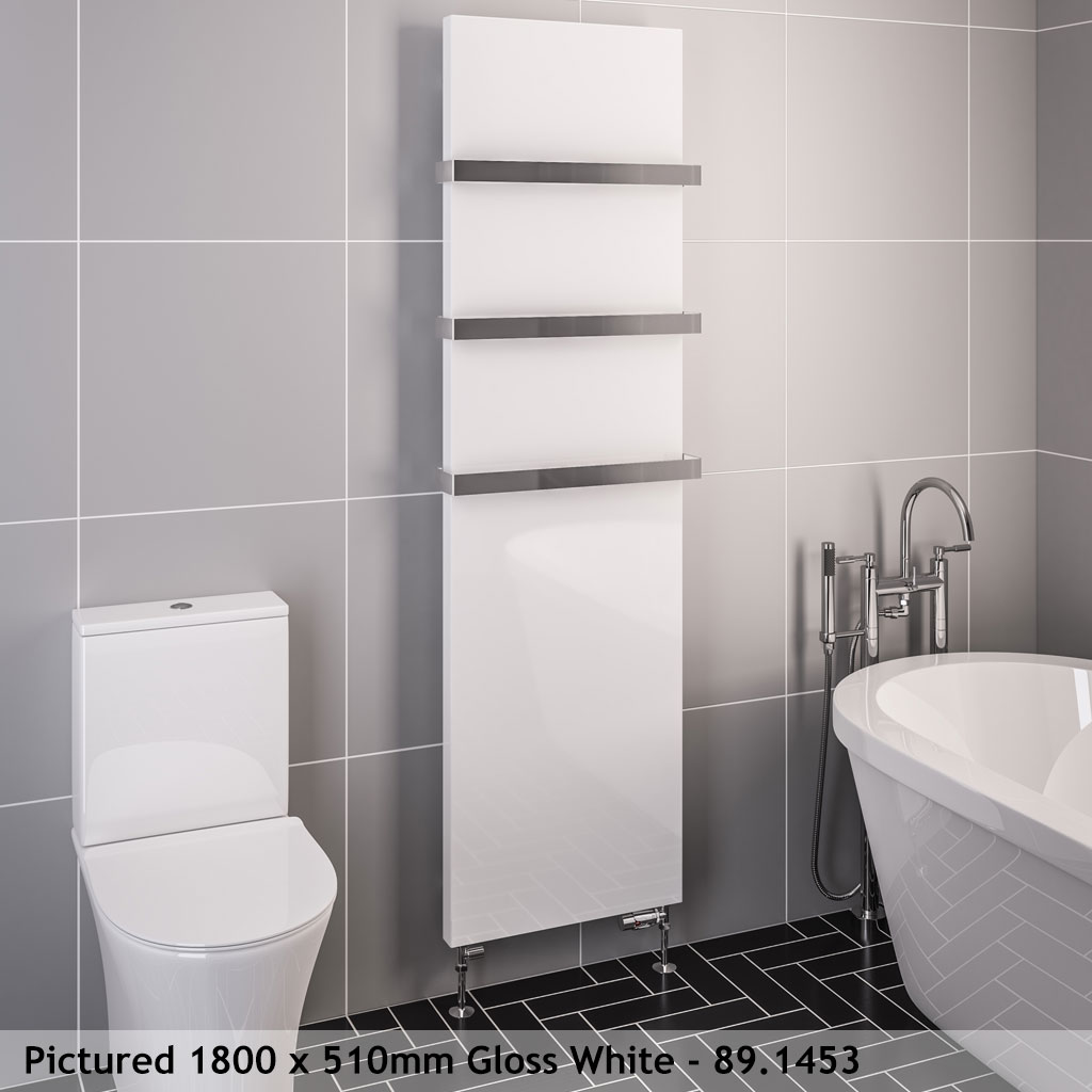 Wingrave 1800 x 510 Flat Panel Radiator Gloss White