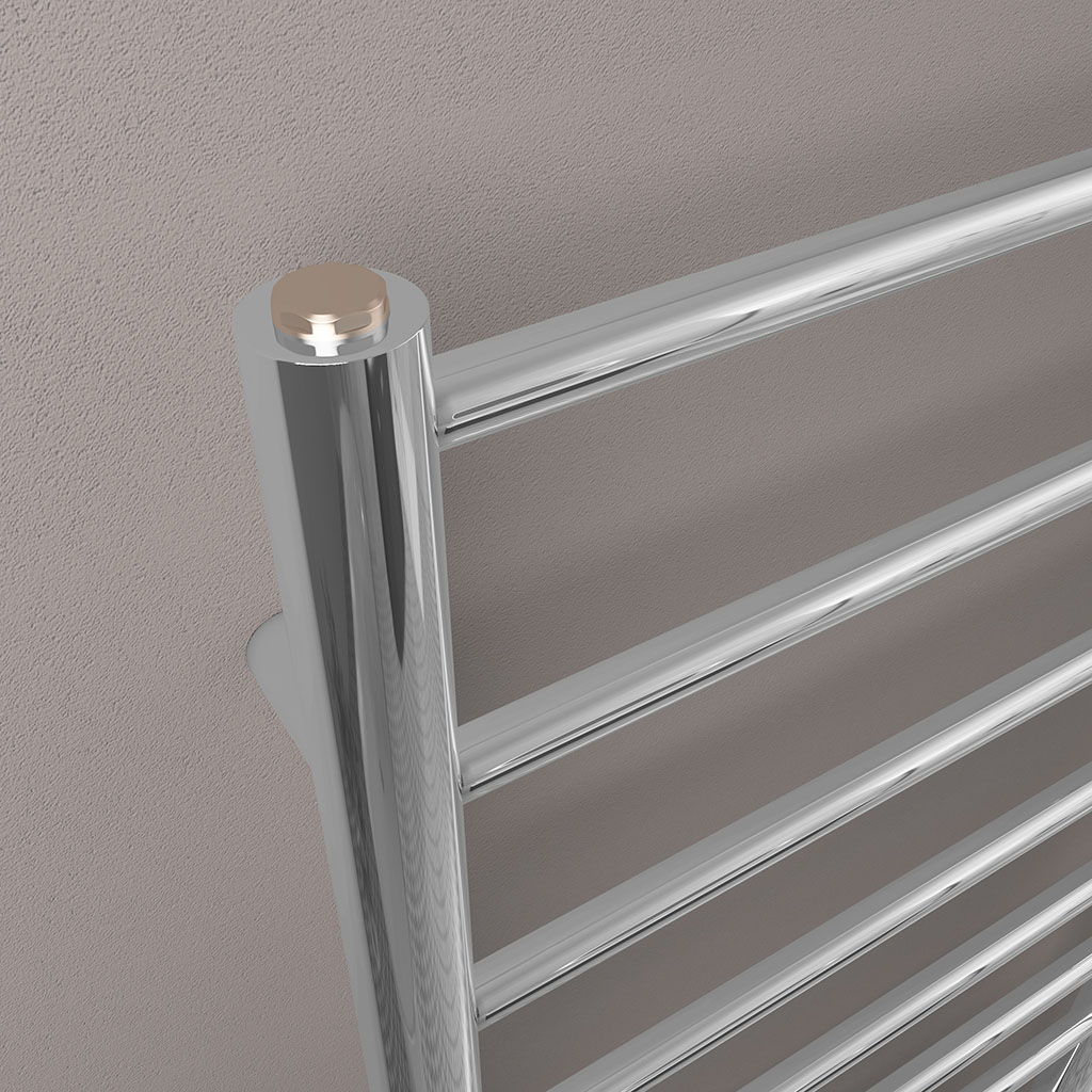 Tuscan Round 800 x 500 Towel Rail Chrome