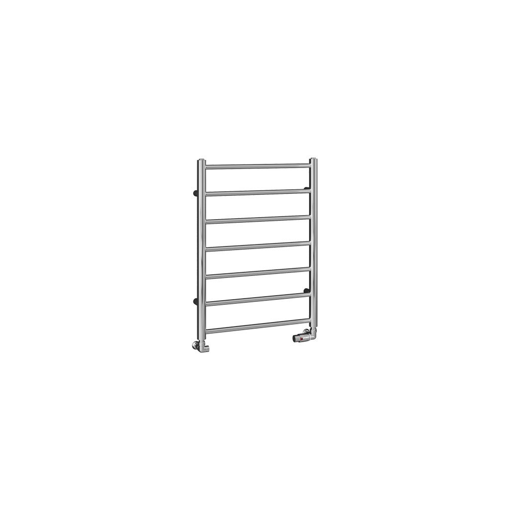 Tuscan Round 800 x 600 Towel Rail Chrome