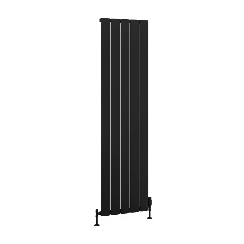 Malmesbury 1800 x 470 Aluminium Radiator Matt Black