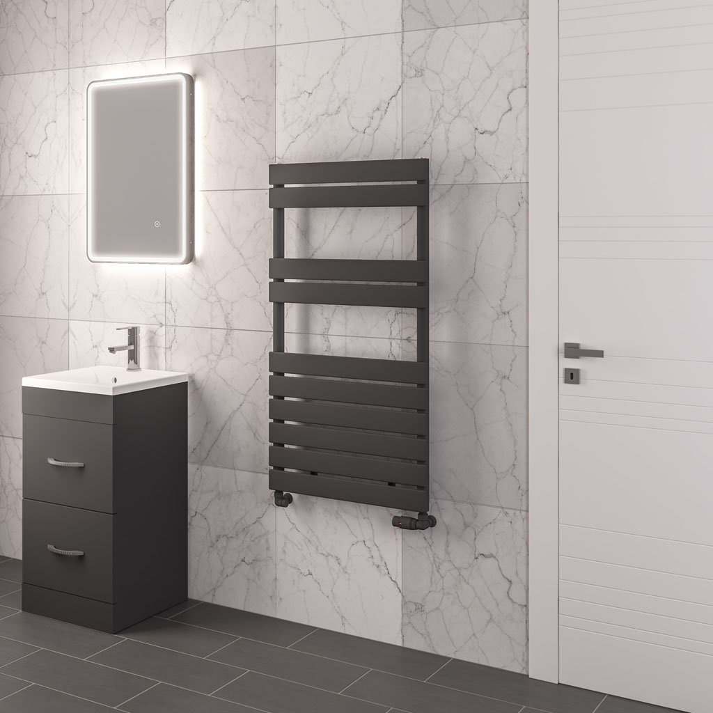 Addington 1110 x 600 Towel Rail Type10 Matt Anthracite