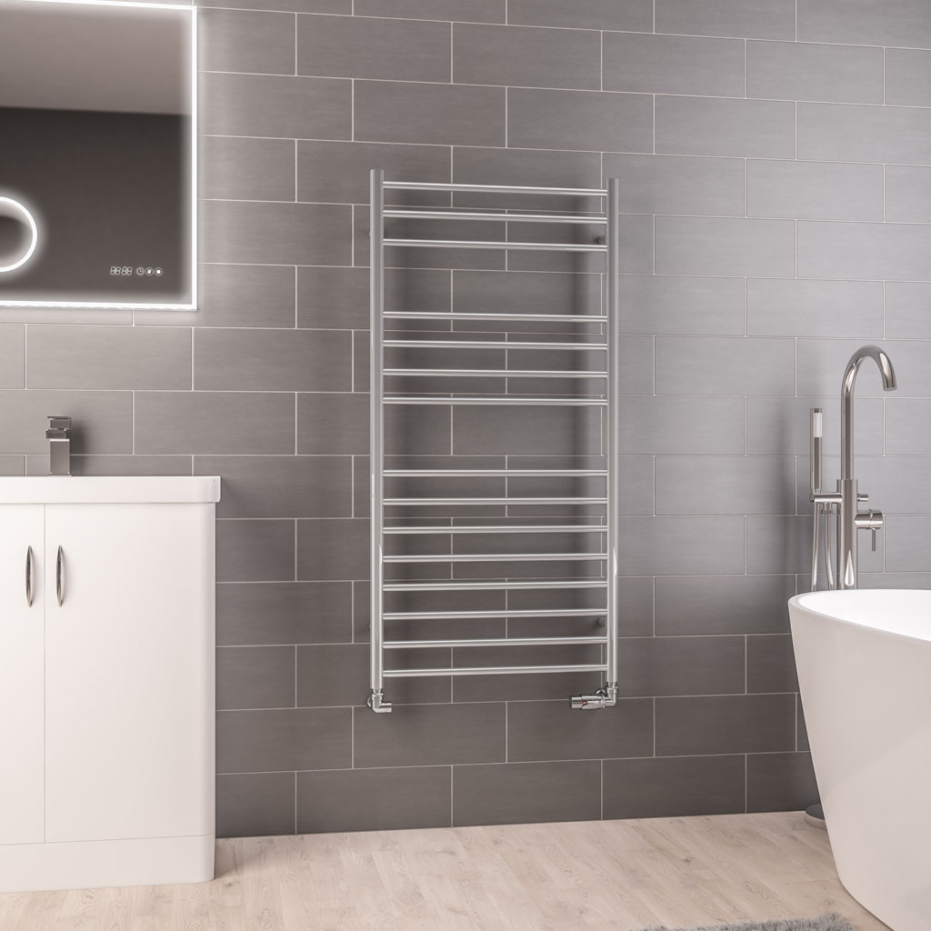 Violla 1210 x 600 Stainless Steel Towel Rail Polished