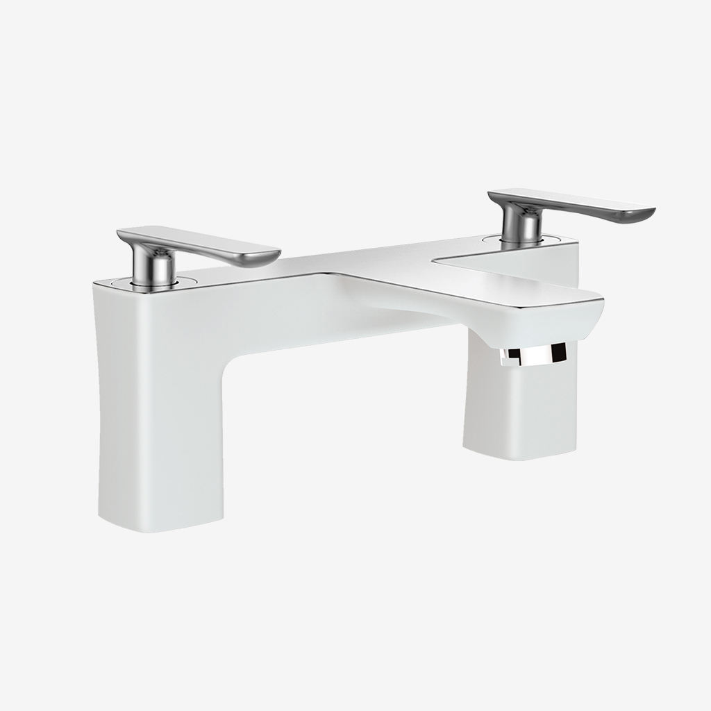 Helston Bath Filler Tap Gloss White