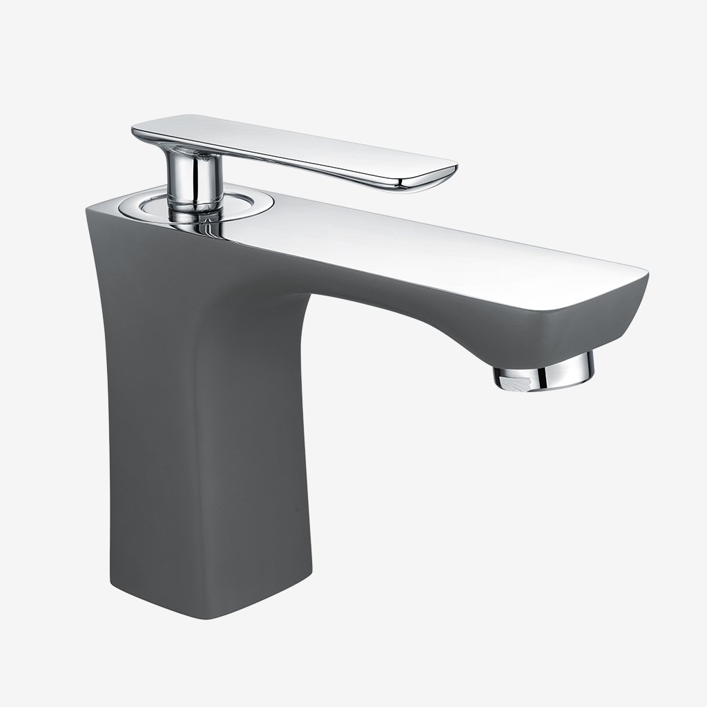 Helston Basin Mono Tap with Waste Matt Smooth Anthracite