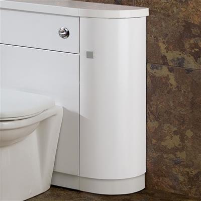 Oslo curved end unit RH White