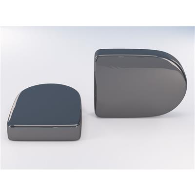 D Shape Vent Cap (pair) Anthracite Anthracite