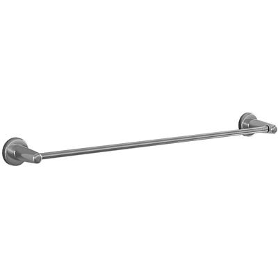 Round Magnetic Towel Hanger 600mm. Chrome