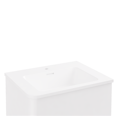 Arda 60x46cm LH Ceramic Basin - White