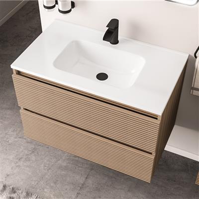 Olympia 600x460mm Round Ceramic Basin - White