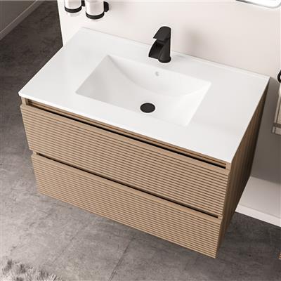 Olympia 600x460mm Square Ceramic Basin - White