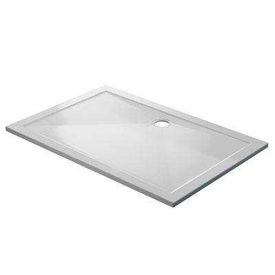  Corsair 1200 x 800mm 25mm Rectangular Shower Tray - White 