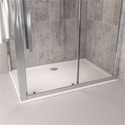  Corsair 1500 x 800mm 25mm Rectangular Shower Tray - White 