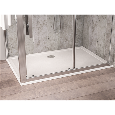  Corsair Anti-Slip 900 x 760mm 25mm Rectangular Shower Tray - White 