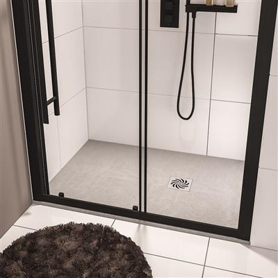  Crossland  1200 x 700mm Rectangular Shower Tray with Slate Finish - Grey