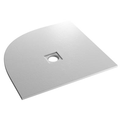  Crossland  900x900mm Quad Shower Tray with Slate Finish  - Grey