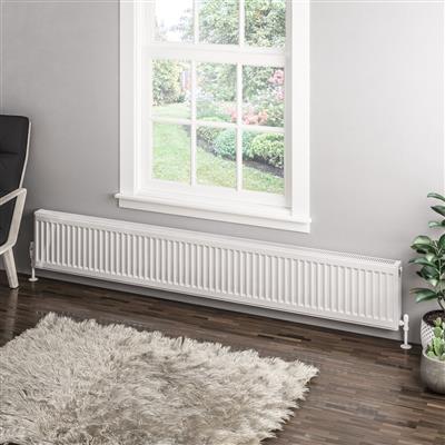 Type 11 Compact Panel Radiator 300 x 2000 Gloss White