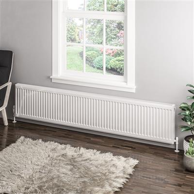 Type 11 Compact Panel Radiator 400 x 2000 Gloss White