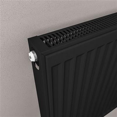 Type 11 Compact Panel Radiator 600 x 600 Matt Black