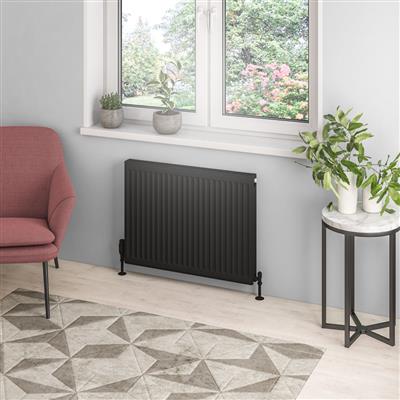 Type 21 Compact Panel Radiator 600 x 800 Matt Black