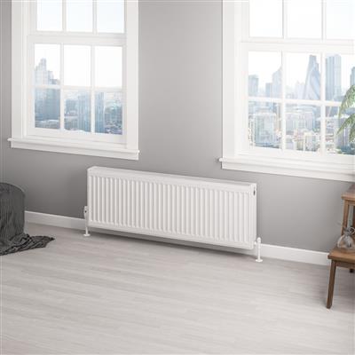 Type 22 Compact Panel Radiator 400 x 1200 Gloss White