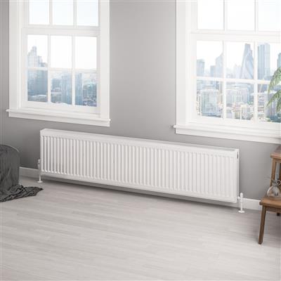 Type 22 Compact Panel Radiator 400 x 1800 Gloss White