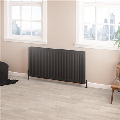 Type 22 Compact Panel Radiator 600 x 1200 Matt Black