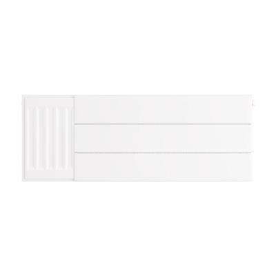 Flat Cover Plate with Lines 300 x 800 Gloss White