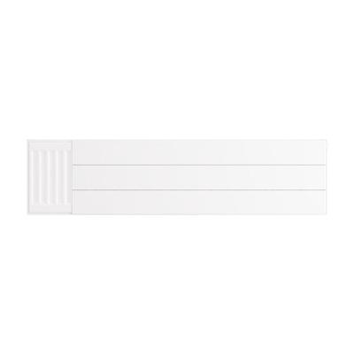 Flat Cover Plate with Lines 300 x 1200 Gloss White