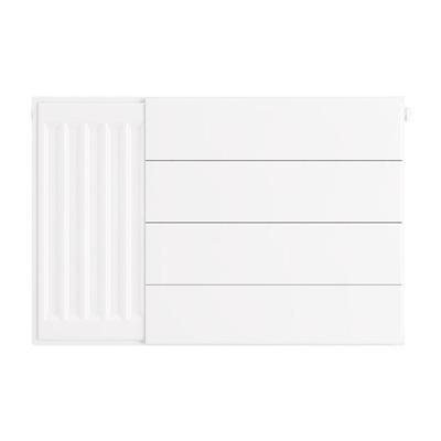 Flat Cover Plate with Lines 400 x 600 Gloss White