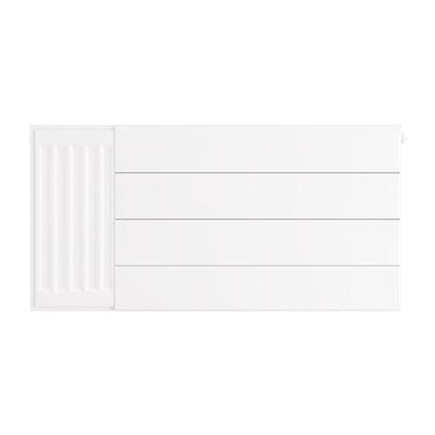 Flat Cover Plate with Lines 400 x 800 Gloss White