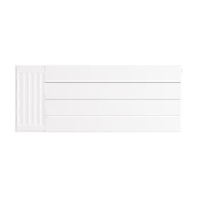 Flat Cover Plate with Lines 400 x 1000 Gloss White