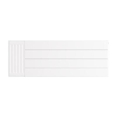 Flat Cover Plate with Lines 400 x 1100 Gloss White