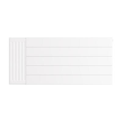 Flat Cover Plate with Lines 500 x 1100 Gloss White