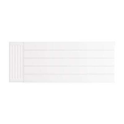 Flat Cover Plate with Lines 500 x 1300 Gloss White