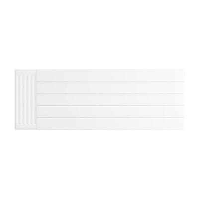 Flat Cover Plate with Lines 500 x 1400 Gloss White