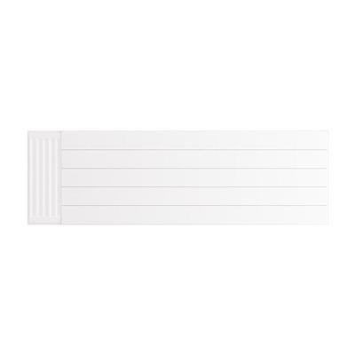 Flat Cover Plate with Lines 500 x 1600 Gloss White