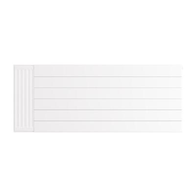 Flat Cover Plate with Lines 600 x 1500 Gloss White