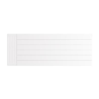 Flat Cover Plate with Lines 600 x 1600 Gloss White