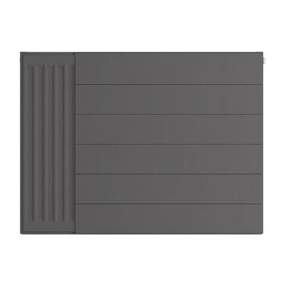 Flat Cover Plate with Lines 600 x 800 Matt Anthracite