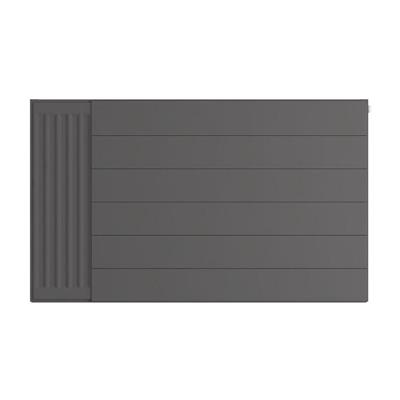 Flat Cover Plate with Lines 600 x 1000 Matt Anthracite