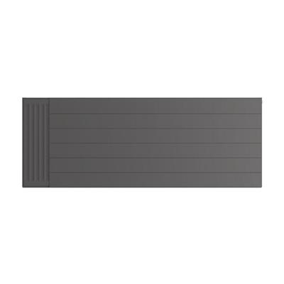 Flat Cover Plate with Lines 600 x 1600 Matt Anthracite