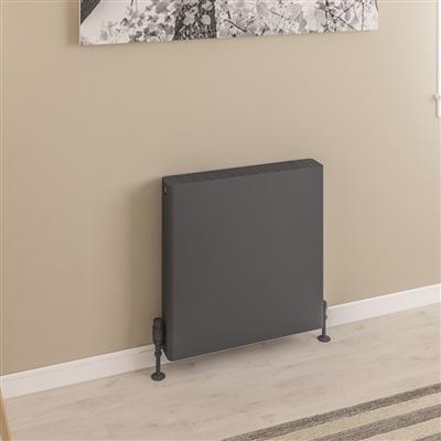 Keynsham Type 22 Panel Radiator 600 x 600 with Flat Designer Cover Matt Anthracite