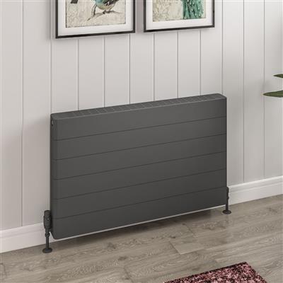 Keynsham Type 22 Panel Radiator 600 x 1000 with Lined Designer Cover Matt Anthracite