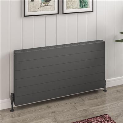 Keynsham Type 22 Panel Radiator 600 x 1200 with Lined Designer Cover Matt Anthracite