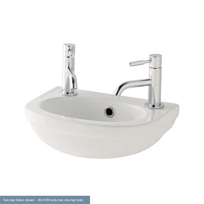 Dura Cloakroom Basin 360mm 1TH  White